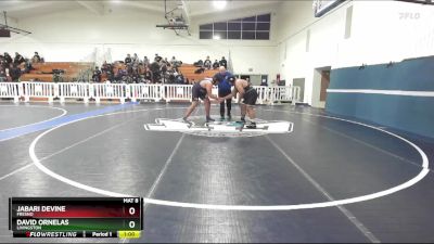 285 lbs Cons. Round 3 - David Ornelas, Livingston vs Jabari Devine, Fresno