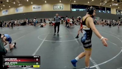 84 lbs Round 2 - Liam Hinton, Mat Assassins Black vs Jack Aponte, Triangle WA