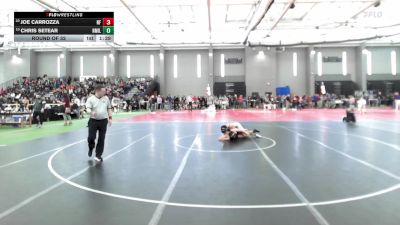 120 lbs Round Of 32 - Joe Carrozza, New Fairfield vs Chris Setear, New Milford