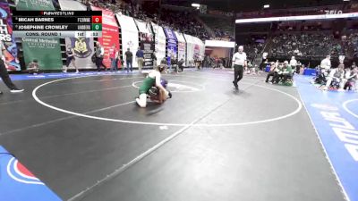 130 Class 2 lbs Cons. Round 1 - Josephine Crowley, Lindbergh vs Micah Barnes, Ft. Zumwalt West