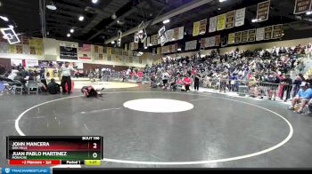 160 lbs Champ. Round 2 - John Mancera, Oak Hills vs Juan Pablo Martinez, Monache