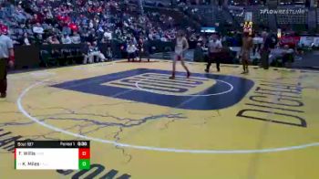 132 lbs Cons. Round 1 - Kasson Miles, Falcon vs Felippe Willis, Canon City