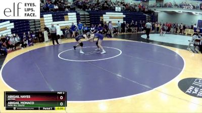 115 lbs. Cons. Round 3 - Abigail Hayes, Belton vs Abigail Monaco, Park HIll South