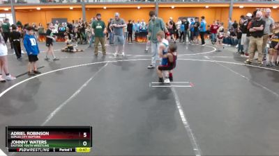 50 lbs 3rd Place Match - Johnny Waters, Eastside Youth Wrestling vs Adriel Robinson, Suplex City Raptors