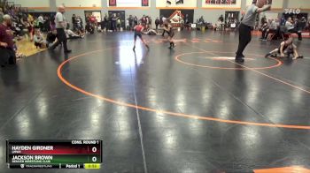 PW-13 lbs Cons. Round 1 - Hayden Girdner, LMWC vs Jackson Brown, Denver Wrestling Club