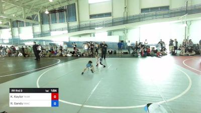 40 kg Rr Rnd 3 - Kashton Kaylor, Team Aggression vs Rowan Gandy, Rancho Bernardo WC