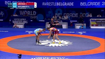92 kg 1/8 Final - Illia Archaia, Ukraine vs Adilet Davlumbayev, Kazakhstan