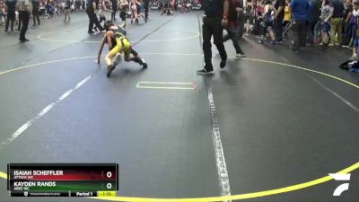 75 lbs Cons. Semi - Kayden Rands, Ares WC vs Isaiah Scheffler, Attack WC