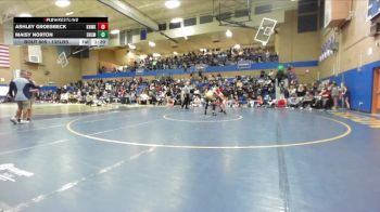 135lbs Champ. Round 2 - Ashley Groesbeck, Kennewick (Girls) vs Maisy Norton, Enumclaw (Girls)