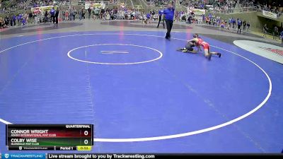 74 lbs Quarterfinal - Colby Wise, Glendale Mat Club vs Connor Wright, Askeo International Mat Club