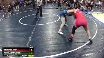 165 lbs Semifinal - Angelina Jiang, Creighton Trained WC vs Mikayla Lancaster, Jaguars Wreslting Club