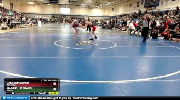 113 lbs Cons. Round 3 - Jackson Ebner, Elk River vs Gabrielle Bragg, Anoka