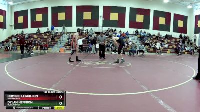 150 lbs 1st Place Match - Dylan Heffron, Rocky River vs Dominic Leguillon, Wadsworth