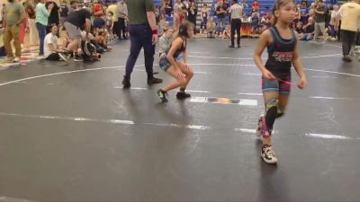 70/75 Round 2 - Roxanna Hannah, KC Elite Training Center vs Jayliannes Hardguittini, Mighty Warriors Wrestling Acad