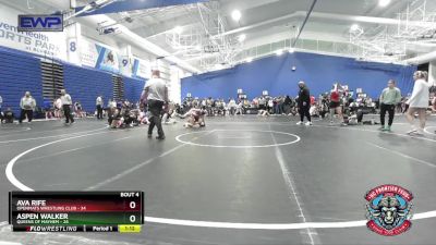 115 lbs Placement (4 Team) - Ava Rife, OpenMats Wrestling Club vs Aspen Walker, Queens Of Mayhem