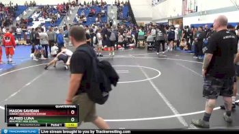 126 lbs Quarterfinal - Mason Savidan, Sunkist Kids Monster Garage vs Alfred Luna, Beaumont High School