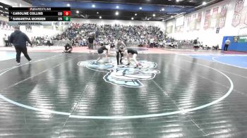 110 Girls Quarterfinal - Caroline Collins, Carlsbad vs Samantha Morden, Guajome Park Academy