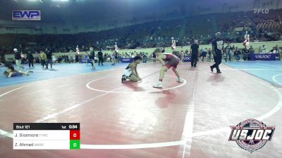 105 lbs Consolation - Jett Sisemore, Team Tulsa Wrestling Club vs Zayd Ahmed, Warrior Trained Wrestling Club