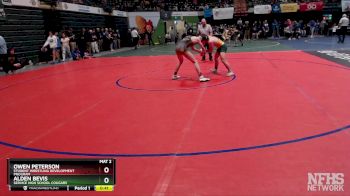130 lbs Cons. Round 2 - Alden Bevis, Service High School Cougars vs Owen Peterson, Student Wrestling Development Program