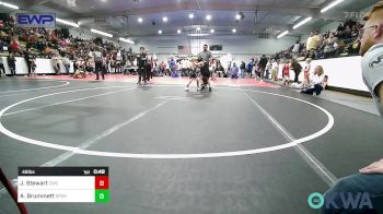 46 lbs Consi Of 8 #2 - Jaxon Stewart, Claremore Wrestling Club vs Adam Brummett, Sperry Wrestling Club