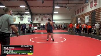 285 lbs 15th Place Match - Isaac Davis, Notre Dame, Burlington vs Julio Flores, West Liberty