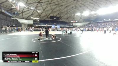 84 lbs Champ. Round 2 - Robert Reffett, Moses Lake Wrestling Club vs Colton Long, NW Spartans Wrestling
