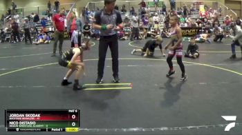 65 lbs Round 5 (6 Team) - Jordan Skodak, Backyard Brawlers vs Nico Distasio, Region Wrestling Academy