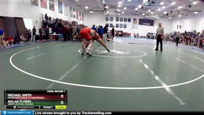 157 lbs Cons. Round 1 - Michael Smith, Milwaukee School Of Engineering vs Nolan Flores, North Central College