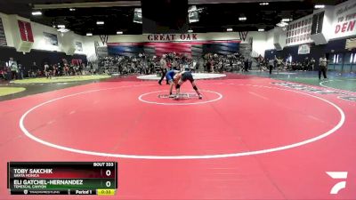 120 lbs Cons. Round 2 - Eli Gatchel-Hernandez, Temescal Canyon vs Toby Sakchik, Santa Monica