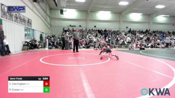 60 lbs Semifinal - Connor Carrington, Sallisaw Takedown Club vs Preston Cross, Brushy Wrestling Club