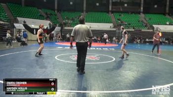 5A 175 lbs Cons. Round 3 - OWEN CROMER, Alexandria HS vs Hayden Hollis, Southside, Gadsden