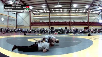 132 lbs Champ. Round 1 - Lukas Littleton Mascaro, Malvern Prep vs Teag Saito, Christian Brothers Academy