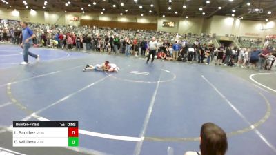 46 lbs Quarterfinal - Lorenzo Sanchez, Nevada Elite vs Carson Williams, Punisher Wrestling