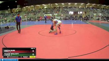 122 lbs Quarterfinals (8 Team) - Mason Wolcott, La Grande vs Hadyn Burk, Mazama