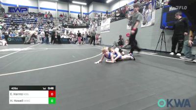 40 lbs Consi Of 8 #2 - Ethan Harms, Noble Takedown Club vs Harley Howell, Henryetta Knights Wrestling Club