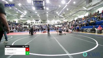 100 lbs Consi Of 4 - Elliott Schmidt, Broken Arrow Wrestling Club vs Zayne Chappell, Tulsa Blue T Panthers