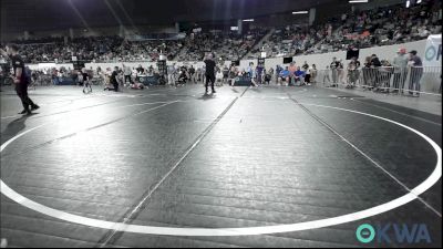 46 lbs Consi Of 4 - Rory Rice, Coweta Tiger Wrestling vs Harlow Bevins, Rough Riders
