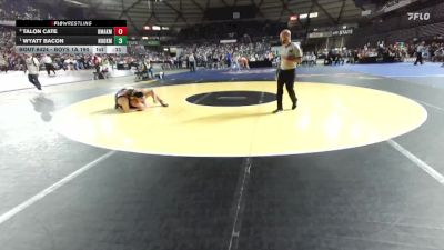 Boys 1A 190 lbs Cons. Round 3 - Talon Cate, Omak vs Wyatt Bacon, Nooksack Valley