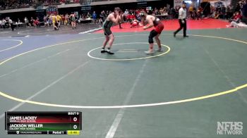 215 lbs Cons. Round 2 - Jackson Weller, Colony High School vs JAMES LACKEY, Wasilla High School