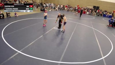 12U - 74 lbs Champ. Round 2 - Aurora Priebe, MN Elite Wrestling Club vs Easton Vos, Waconia Wrestling Club