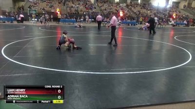 60 lbs Cons. Round 2 - Liam Henry, Alcoa Tornadoes vs Adrian Baca, Iron Knights