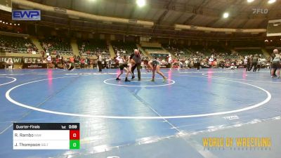 77 lbs Quarterfinal - Rhoan Rambo, Raw Wrestling Club vs Johnathan Thompson, Sebolt Wrestling Academy