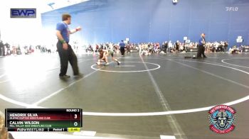 82-85 lbs Round 2 - Calvin Wilson, Mill Valley Kids Wrestling Club vs Hendrix Silva, Olathe Raptor Wrestling Club