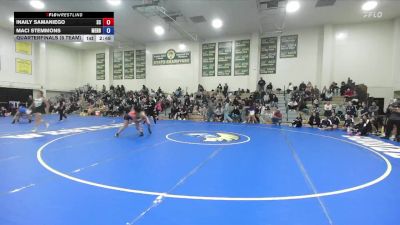 138 lbs Quarterfinals (8 Team) - Maci Stemmons, Menlo B vs Inaily Samaniego, Snow