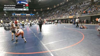 61 lbs Round Of 16 - Kellan Vaughan, Upper St. Clair vs Vonn McClintic, Lehighton