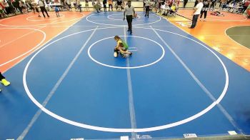 46 lbs Consi Of 16 #1 - Lincoln Lamho, Wagoner Takedown Club vs Miko Flynn, Brushy Wrestling Club