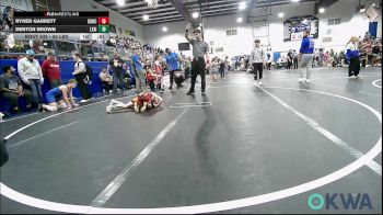 52 lbs Semifinal - Ryker Garrett, Duncan Demon Wrestling vs Denton Brown, Lexington Wrestling Club