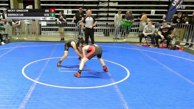 91 lbs Consi Of 16 #2 - Nicky Griscom, Kingsway vs Derrick Lin, Olympic