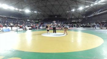 Girls 3A 190 lbs Cons. Round 4 - Paitynn Hammond, University (Girls) vs Vida Cienega, Everett (Girls)