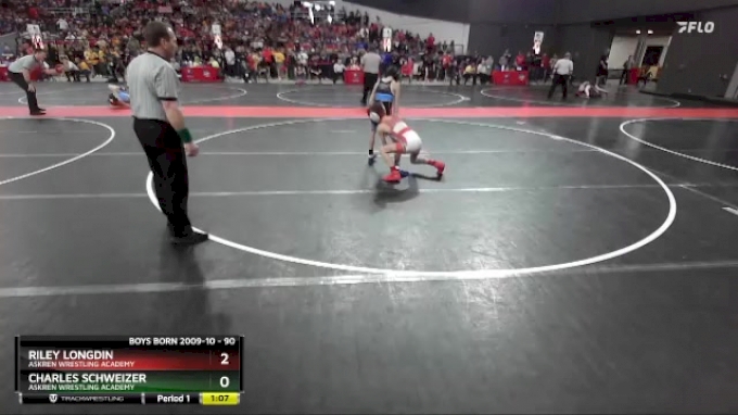 90 lbs Champ. Round 2 - Riley Longdin, Askren Wrestling Academy vs ...